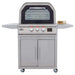 Blaze LTE+ 26-Inch Freestanding Gas Pizza Oven with Cart Front View Door Closed