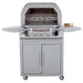 Blaze LTE+ 26-Inch Freestanding Gas Pizza Oven with Cart Front View Door Open