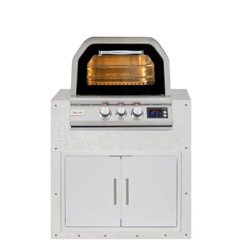 EZ Finish 36-Inch Module w/ Blaze 26-Inch Pizza Oven | Front View