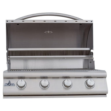 Blaze BCM 32-Inch 4-Burner Built-In Gas Grill Lid Open 