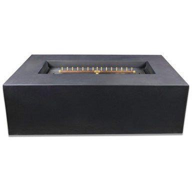 Blaze 60-Inch Rectangular Concrete Fire Pit Table Phantom BLZ-60-FTABLE Front View