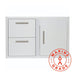 Blaze Marine Grade 32 Inch Access Door And Double Drawer Combo | 316L Stainless Steel
