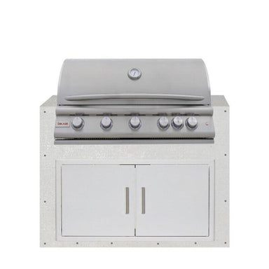 EZ Finish Outdoor Kitchen Systems 48-Inch Ready-to-Finish Module w/ Blaze LTE+ 40-Inch Grill & Double Doors