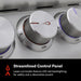 Blaze LTE+ grill streamlined control panel with laser-cut LED backlit knobs