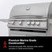 Blaze 32 Inch Freestanding Grill | 316L Marine Grade Stainless Steel