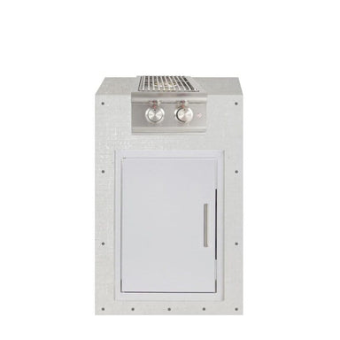 EZ Finish Outdoor Kitchen Systems 24-Inch Ready-to-Finish Module w/ Blaze LTE+ Power Burner & Double Drawers