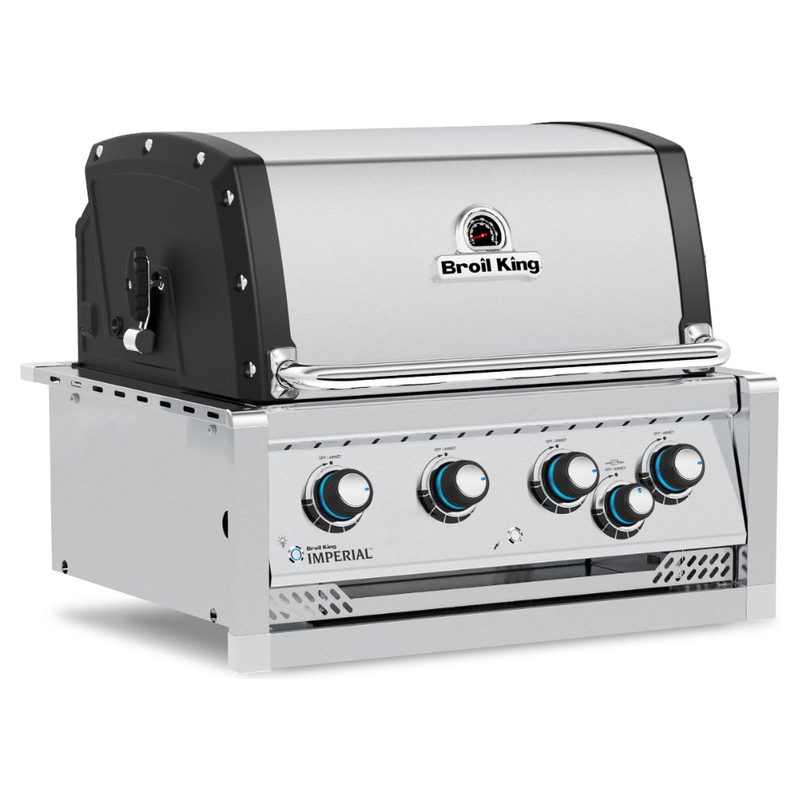 Broil King Imperial S 470 4-Burner Built-In Grill Closed Angle View