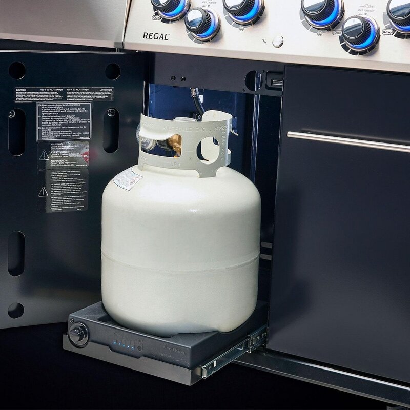 Broil King Propane Tank Scale | installed in Grill