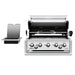 Broil King Regal S 590i Pro Infrared 5-Burner Built In Gas Grill Opened Grill Hood