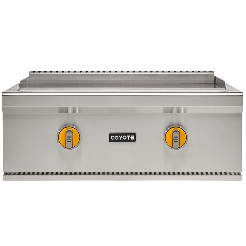 Coyote Flat Top Griddle | Yellow Knobs