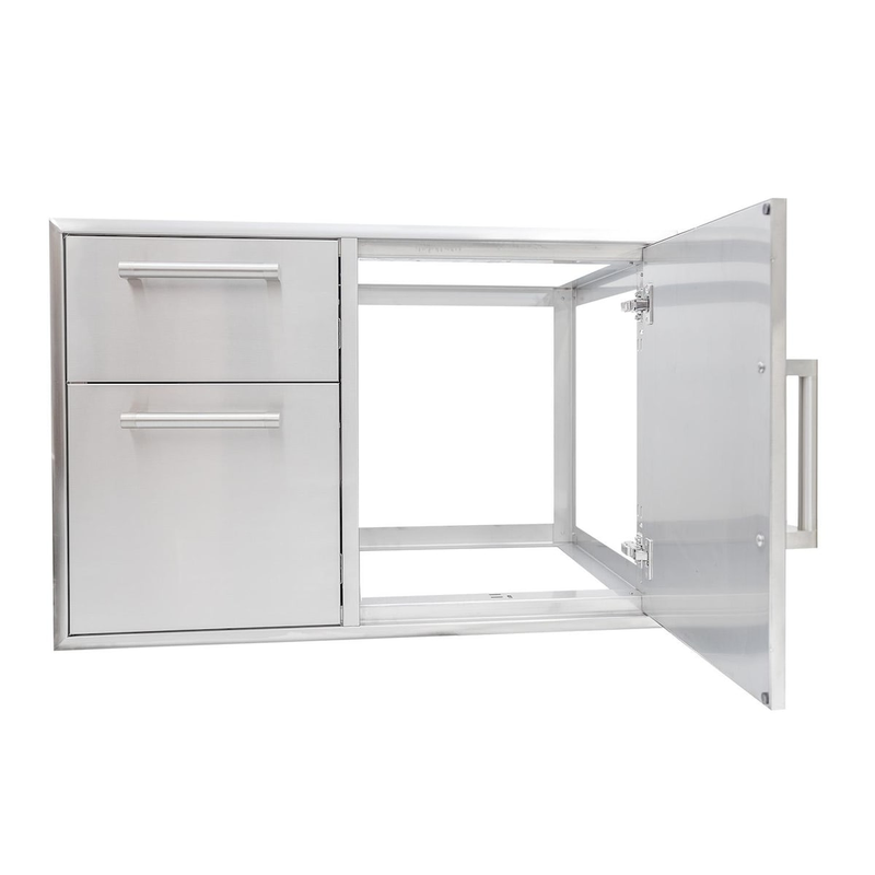 Coyote 36 Inch Double Door & Drawer Combo | Single Access Door