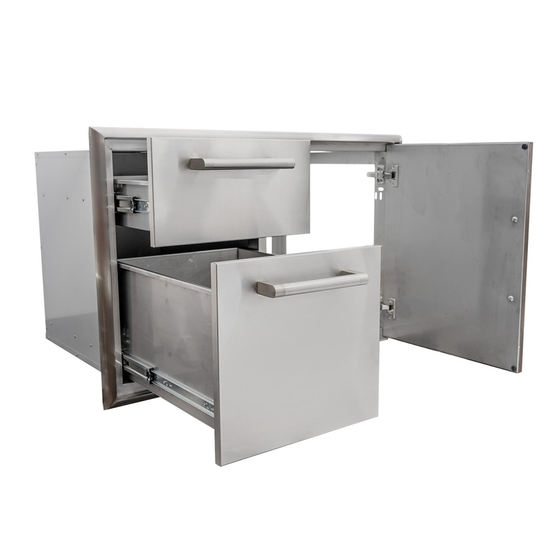 Coyote 36 Inch Double Door & Drawer Combo | Double Drawers