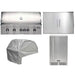 Coyote 4-Piece SL-Series 42-Inch 5-Burner Gas Grill Outdoor Kitchen Package — 95,000 BTU, 304 Stainless Steel