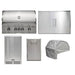Coyote 5-Piece SL-Series 36-Inch 4-Burner Gas Grill Outdoor Kitchen Package — 90,000 BTU, 304 Stainless Steel