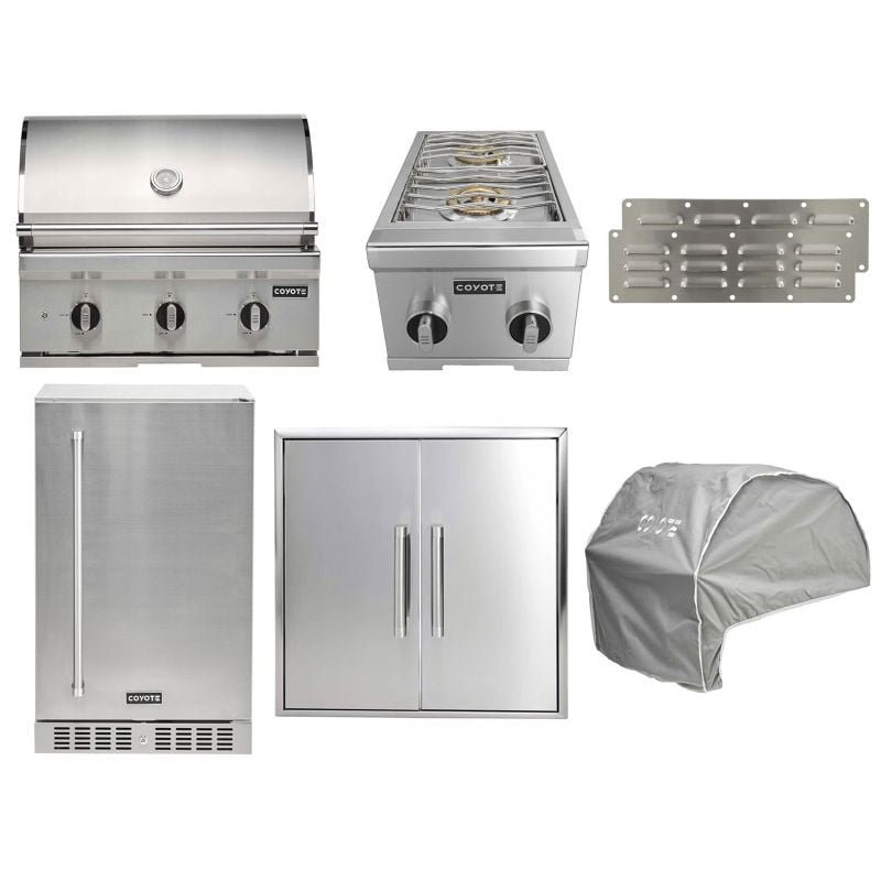 Coyote 7 Piece 30 Inch Grill | 7 Piece Package