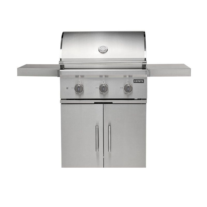 Coyote C-Series 30-Inch Grill | Silver Knobs