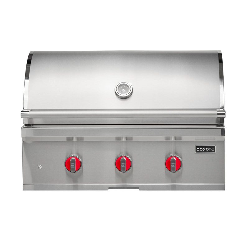 Coyote C-Series 34-Inch Built-In Gas Grill | Red Burner