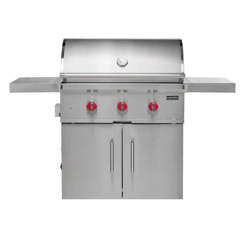 Coyote C-Series 34-Inch Grill | Red Knobs