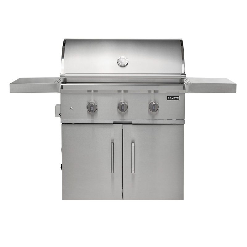 Coyote C-Series 34-Inch Grill | Silver Knobs