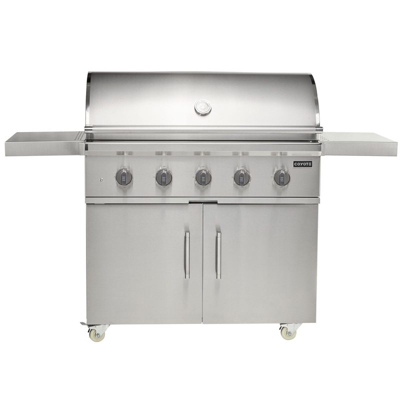 Coyote CL Series 42 Inch Grill | Silver Knobs