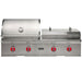 Coyote Gas Grill / Flat Top Combo | Red Knobs