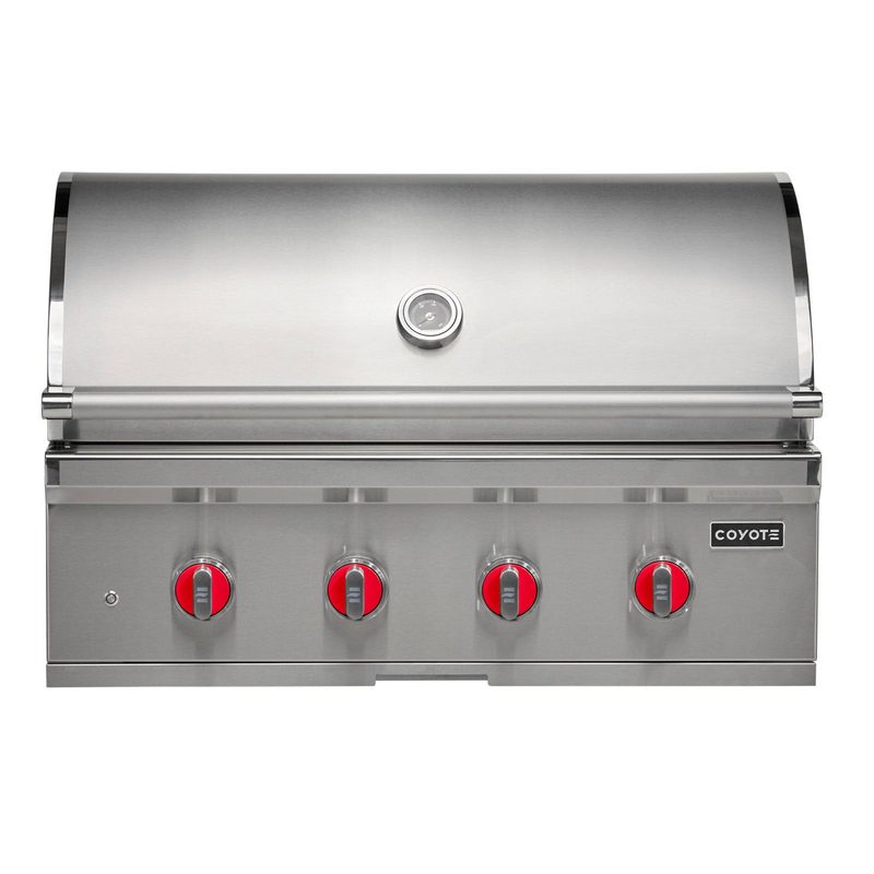 Coyote CL-Series 36-Inch Grill | Red Knobs