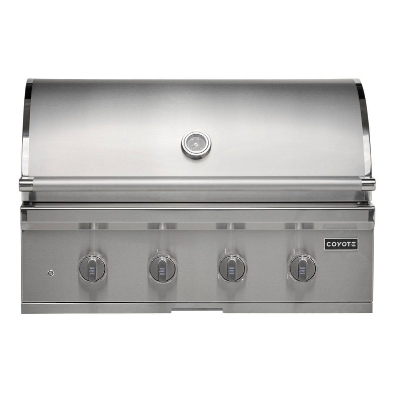 Coyote CL-Series 36-Inch Grill | Silver Knobs