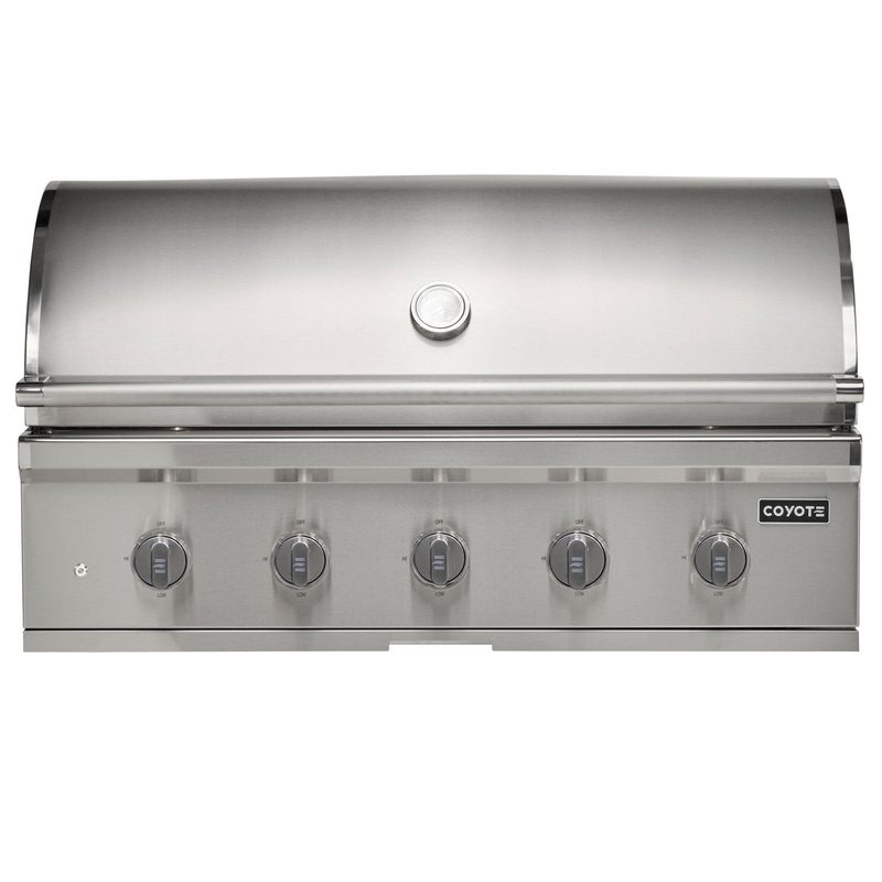 Coyote CL-Series 42-Inch Grill | Silver Knobs