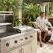 Coyote Gas Grill / Flat Top Combo | Stainless Steel Griddle Lid