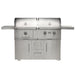 Coyote Centaur 50-Inch Dual Fuel Freestanding Grill | Silver Knobs