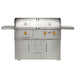 Coyote Centaur 50-Inch Dual Fuel Freestanding Grill | Yellow Knobs