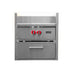 Coyote Built-In Power Burner With Insert Sleeve | Red Knobs