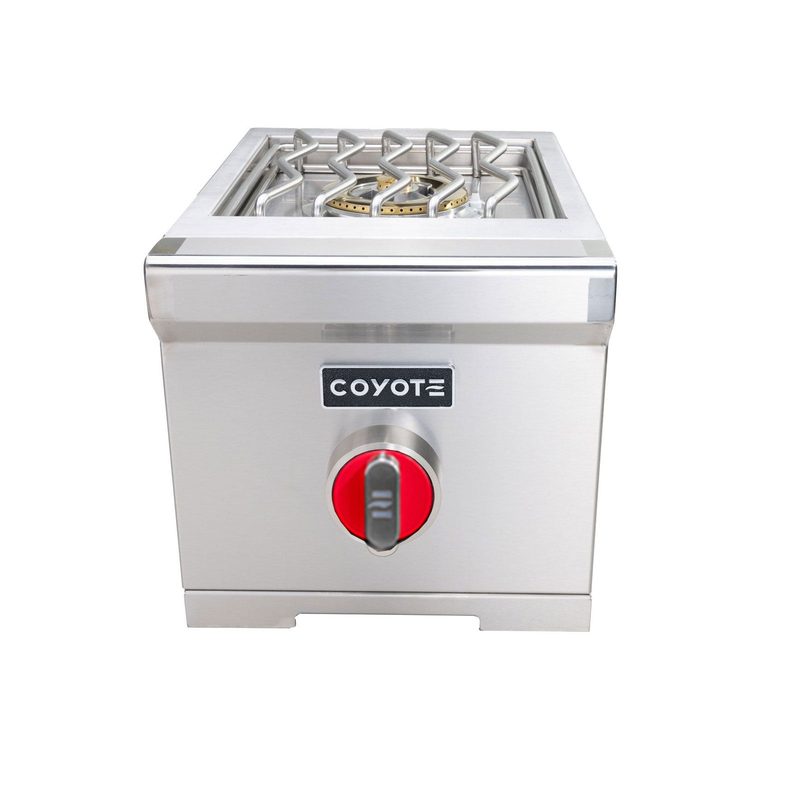 Coyote Single Side Burner | Red Knob