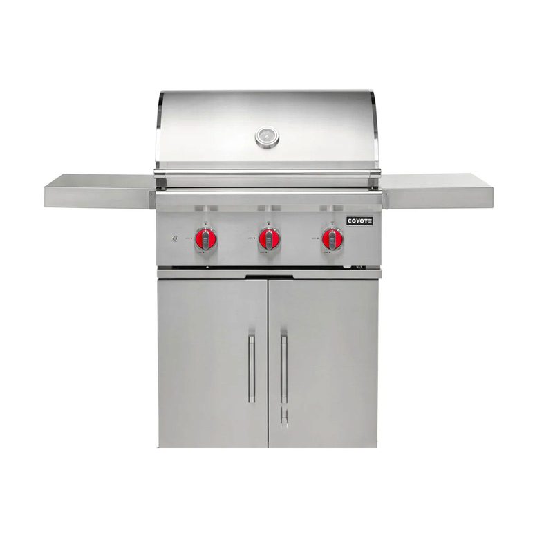 Coyote SL Series 30-Inch Grill | Red Knobs