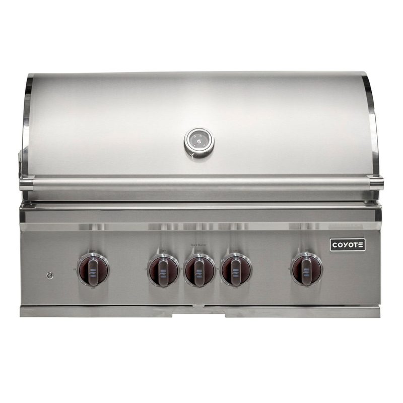 Coyote SL-Series 36-Inch 4-Burner Grill | Copper Knobs