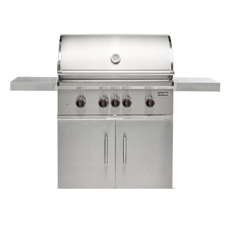 Coyote SL-Series 36-Inch Grill | Copper Knobs