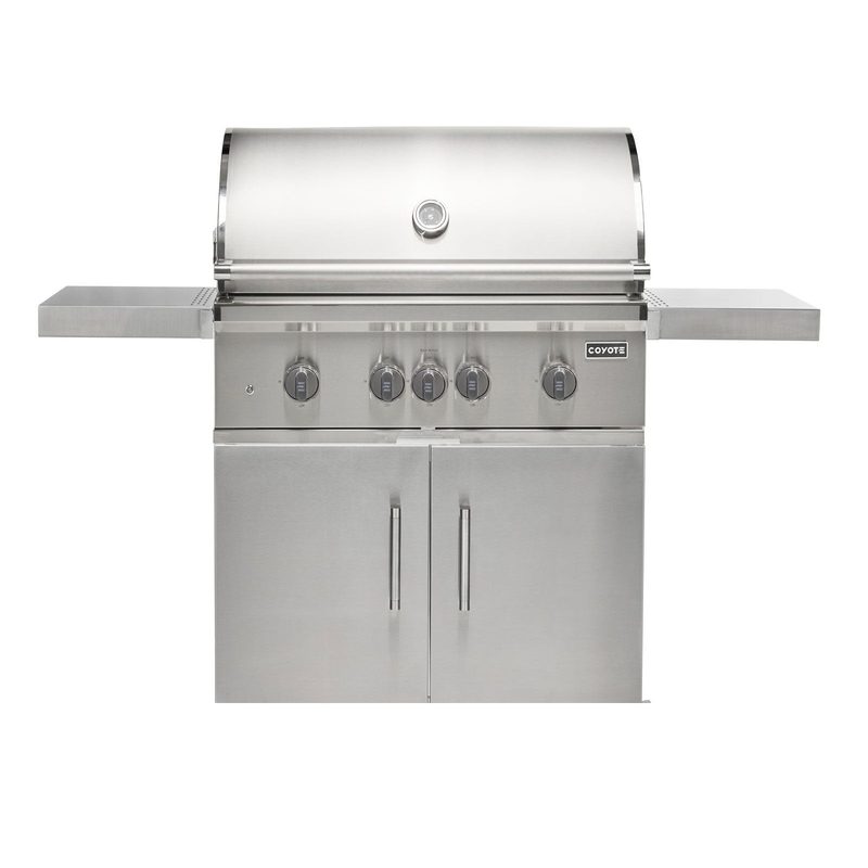 Coyote SL-Series 36-Inch Grill | Silver Knobs