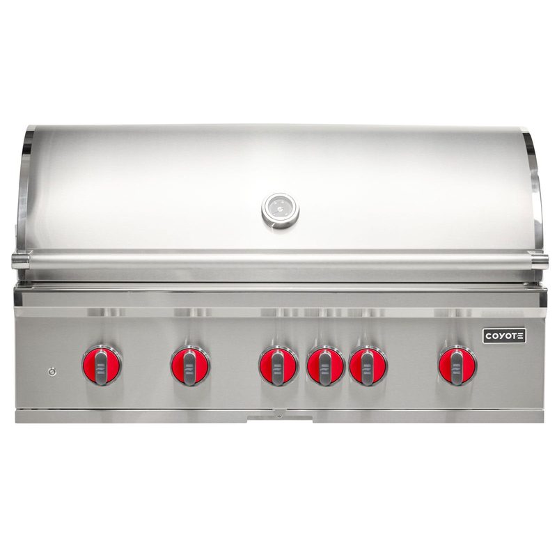Coyote SL-Series 42-Inch Gas Grill | Red Knobs