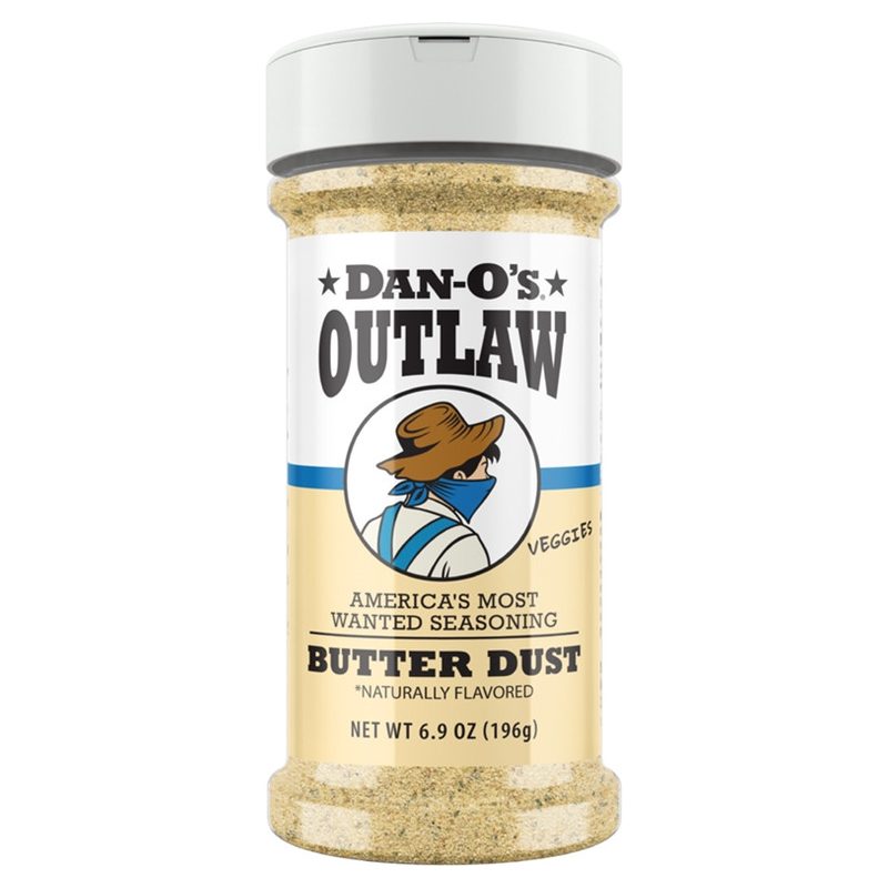 Dan-O's Butter Dust Seasoning 6.9oz Outlaw Series Medium Bottle
