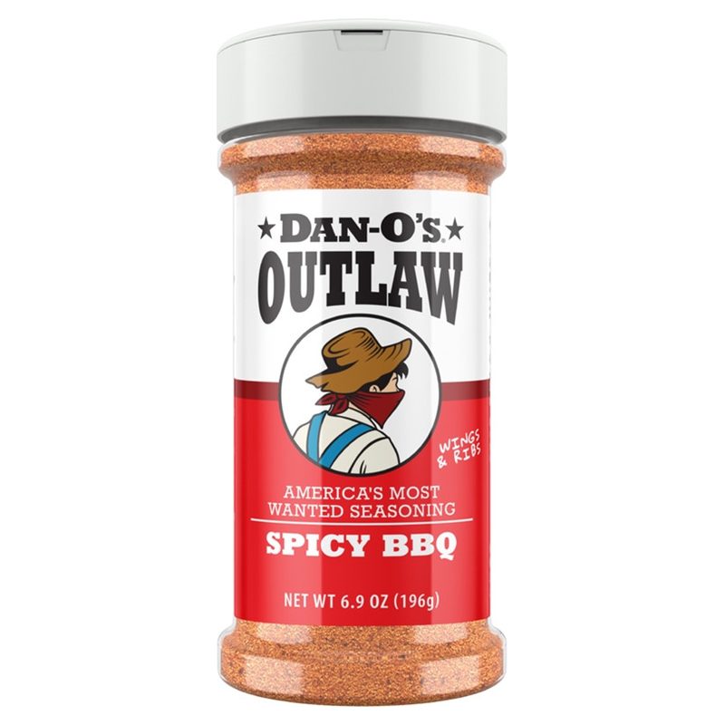 Dan-O's Spicy BBQ Seasoning 6.9oz Outlaw Series Medium Bottle