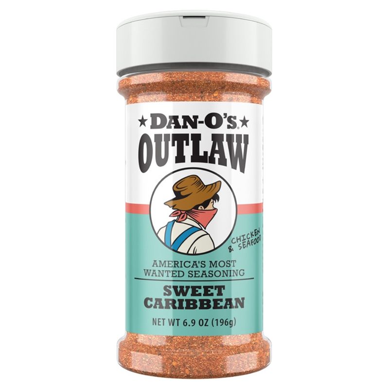 Dan-O's Sweet Caribbean Seasoning 6.9oz Outlaw Series Medium Bottle