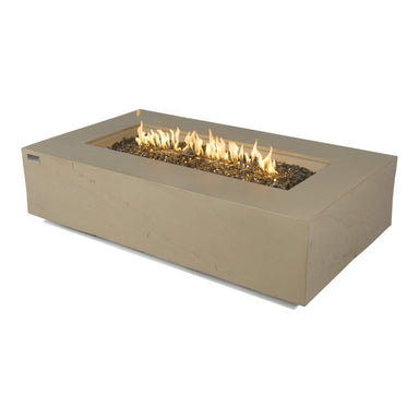 Elementi Plus Colorado Sunlight Yellow Rectangular GFRC Fire Table 60000 BTU Hero