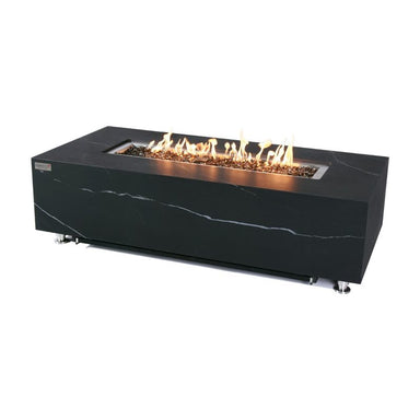 Elementi Plus Varna Bulgaria Black Marble Porcelain Rectangular Fire Table Hero