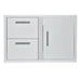 EZ Finish Ready To Finish Grill Island - Blaze 32 Inch Stainless Steel Double Access Door