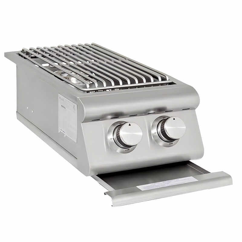 EZ Finish Ready To Finish Grill Island - Blaze Premium LTE Built In Stainless Steel Double Side Burner With Grease Drip Tray