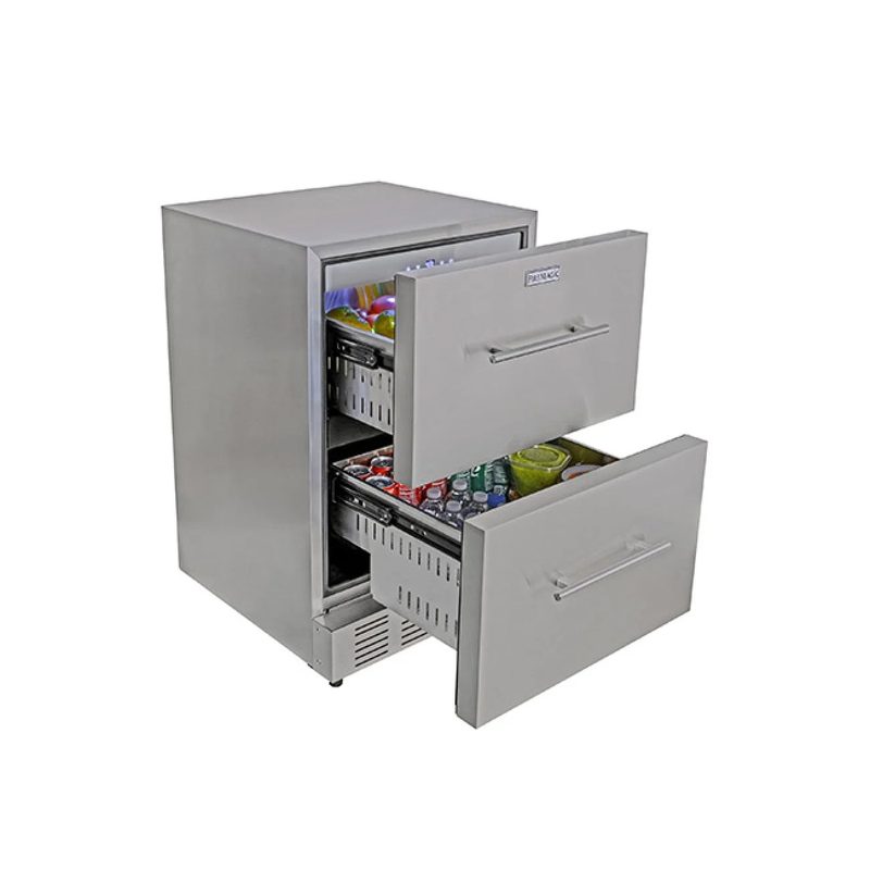 Fire Magic 24-REF-DD 5.3 cu. ft. outdoor drawer refrigerator for built-in outdoor kitchens