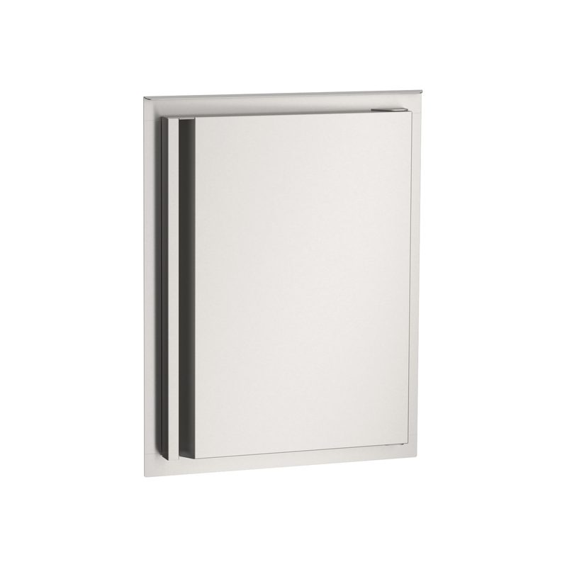 Fire Magic 14-Inch Vertical Single Access Door 44920 for outdoor kitchen (right hinge shown)