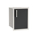 Fire Magic Echelon Black 14-Inch Single Door With Dual Drawers 53820BSC for outdoor kitchen (right hinge shown)