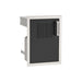 Fire Magic Echelon Black 14-Inch Single Door With Propane Tank Storage 53820BSC-TL/TR for outdoor kitchen (left hinge shown)