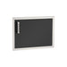 Fire Magic Echelon Black 24-Inch Horizontal Single Access Door 53917BSC for outdoor kitchen (right hinge shown)